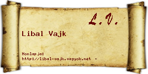 Libal Vajk névjegykártya